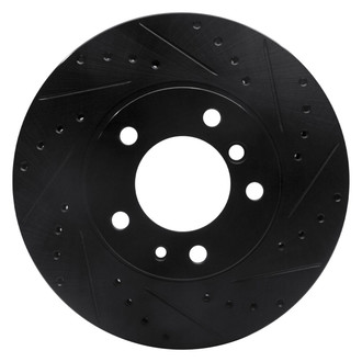 R1 Concepts® - eLINE™ Drilled and Slotted 1-Piece Front Passenger Side Brake Rotor