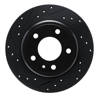 R1 Concepts® - eLINE™ Drilled and Slotted 1-Piece Rear Driver Side Brake Rotor