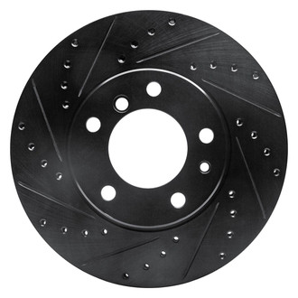 R1 Concepts® - eLINE™ Drilled and Slotted 1-Piece Front Driver Side Brake Rotor