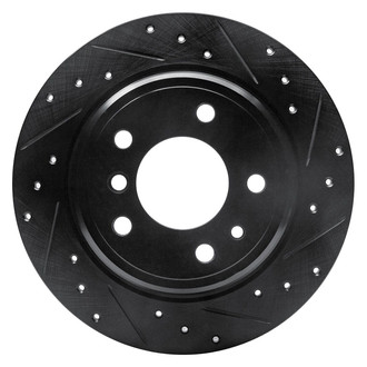 R1 Concepts® - eLINE™ Drilled and Slotted 1-Piece Rear Passenger Side Brake Rotor