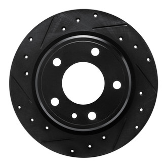 R1 Concepts® - eLINE™ Drilled and Slotted 1-Piece Rear Driver Side Brake Rotor