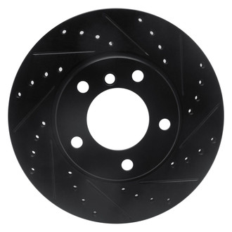 R1 Concepts® - eLINE™ Drilled and Slotted 1-Piece Front Passenger Side Brake Rotor