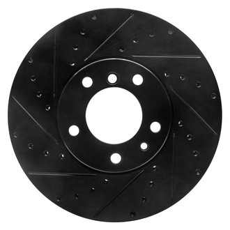 R1 Concepts® - eLINE™ Drilled and Slotted 1-Piece Front Driver Side Brake Rotor