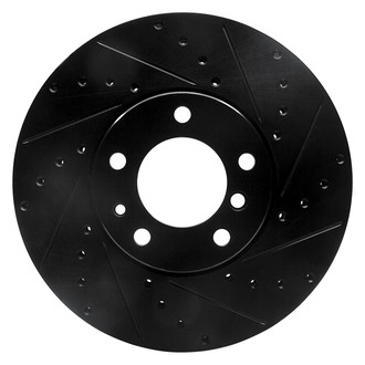 R1 Concepts® - eLINE™ Drilled and Slotted 1-Piece Front Passenger Side Brake Rotor