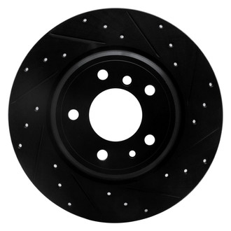 R1 Concepts® - eLINE™ Drilled and Slotted 1-Piece Rear Passenger Side Brake Rotor