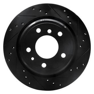 R1 Concepts® - eLINE™ Drilled and Slotted 1-Piece Rear Passenger Side Brake Rotor