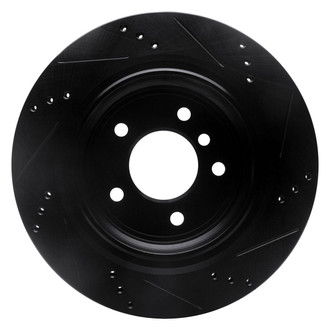 R1 Concepts® - eLINE™ Drilled and Slotted 1-Piece Rear Passenger Side Brake Rotor