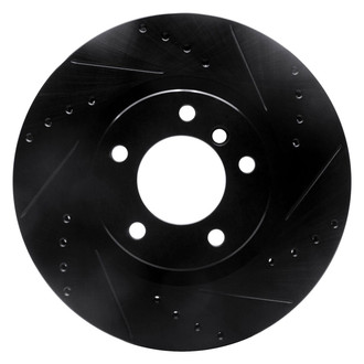 R1 Concepts® - eLINE™ Drilled and Slotted 1-Piece Front Driver Side Brake Rotor