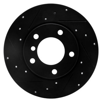 R1 Concepts® - eLINE™ Drilled and Slotted 1-Piece Front Driver Side Brake Rotor