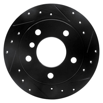 R1 Concepts® - eLINE™ Drilled and Slotted 1-Piece Rear Passenger Side Brake Rotor
