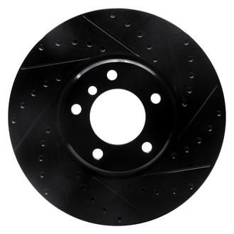 R1 Concepts® - eLINE™ Drilled and Slotted 1-Piece Front Passenger Side Brake Rotor