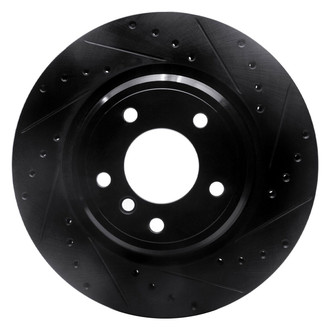R1 Concepts® - eLINE™ Drilled and Slotted 1-Piece Rear Passenger Side Brake Rotor