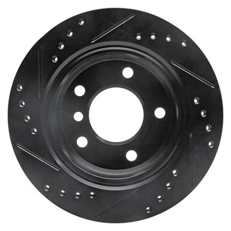 R1 Concepts® - eLINE™ Drilled and Slotted 1-Piece Rear Passenger Side Brake Rotor