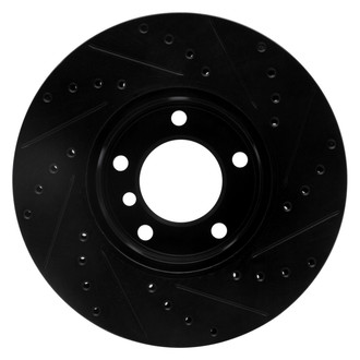 R1 Concepts® - eLINE™ Drilled and Slotted 1-Piece Front Driver Side Brake Rotor
