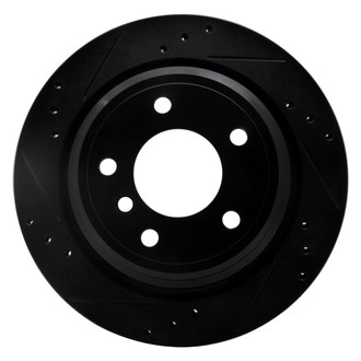 R1 Concepts® - eLINE™ Drilled and Slotted 1-Piece Rear Driver Side Brake Rotor