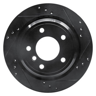 R1 Concepts® - eLINE™ Drilled and Slotted 1-Piece Rear Passenger Side Brake Rotor