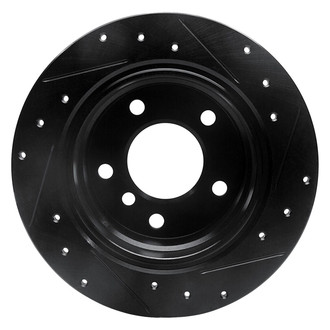 R1 Concepts® - eLINE™ Drilled and Slotted 1-Piece Rear Driver Side Brake Rotor