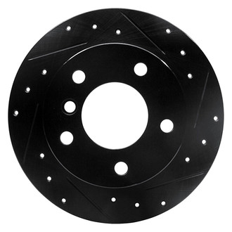 R1 Concepts® - eLINE™ Drilled and Slotted 1-Piece Rear Passenger Side Brake Rotor