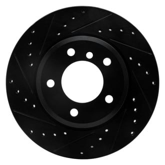 R1 Concepts® - eLINE™ Drilled and Slotted 1-Piece Front Driver Side Brake Rotor