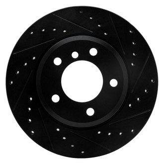 R1 Concepts® - eLINE™ Drilled and Slotted 1-Piece Front Passenger Side Brake Rotor