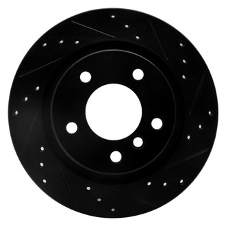 R1 Concepts® - eLINE™ Drilled and Slotted 1-Piece Rear Passenger Side Brake Rotor