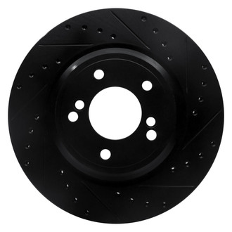 R1 Concepts® - eLINE™ Drilled and Slotted 1-Piece Rear Passenger Side Brake Rotor