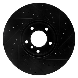 R1 Concepts® - eLINE™ Drilled and Slotted 1-Piece Front Driver Side Brake Rotor