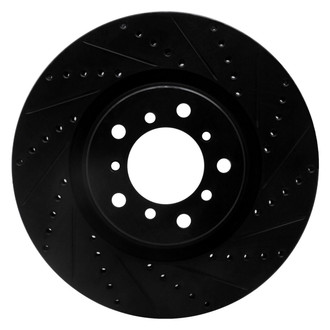 R1 Concepts® - eLINE™ Drilled and Slotted 1-Piece Front Driver Side Brake Rotor