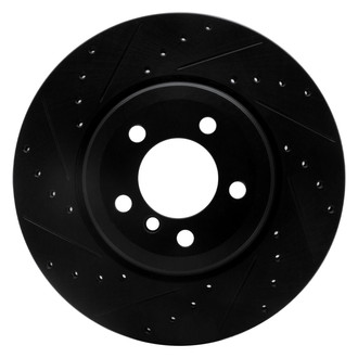 R1 Concepts® - eLINE™ Drilled and Slotted 1-Piece Rear Driver Side Brake Rotor