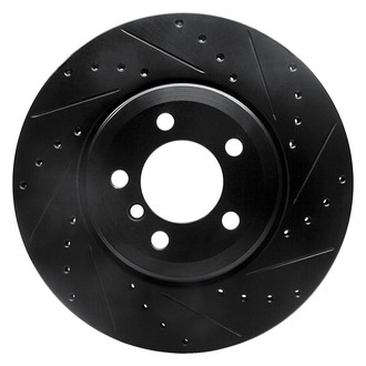 R1 Concepts® - eLINE™ Drilled and Slotted 1-Piece Rear Passenger Side Brake Rotor