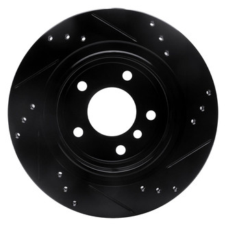 R1 Concepts® - eLINE™ Drilled and Slotted 1-Piece Rear Driver Side Brake Rotor