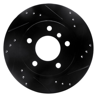 R1 Concepts® - eLINE™ Drilled and Slotted 1-Piece Rear Passenger Side Brake Rotor