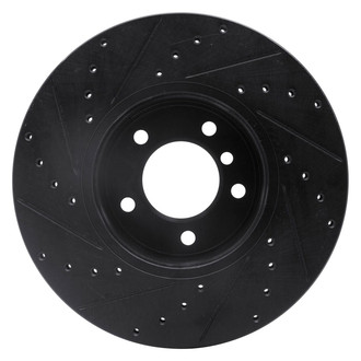 R1 Concepts® - eLINE™ Drilled and Slotted 1-Piece Front Passenger Side Brake Rotor