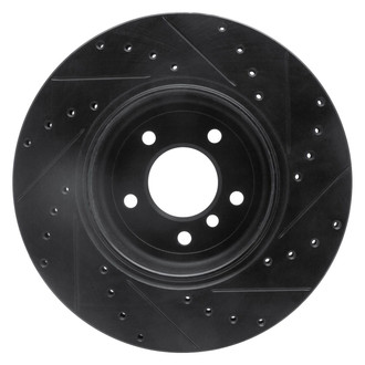 R1 Concepts® - eLINE™ Drilled and Slotted 1-Piece Rear Driver Side Brake Rotor
