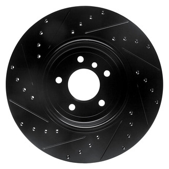 R1 Concepts® - eLINE™ Drilled and Slotted 1-Piece Rear Passenger Side Brake Rotor
