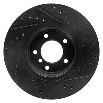 R1 Concepts® - eLINE™ Drilled and Slotted 1-Piece Front Driver Side Brake Rotor