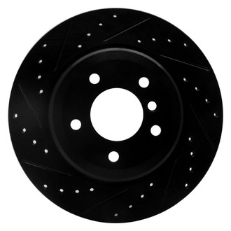 R1 Concepts® - eLINE™ Drilled and Slotted 1-Piece Rear Driver Side Brake Rotor