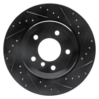 R1 Concepts® - eLINE™ Drilled and Slotted 1-Piece Rear Passenger Side Brake Rotor