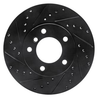 R1 Concepts® - eLINE™ Drilled and Slotted 1-Piece Front Driver Side Brake Rotor