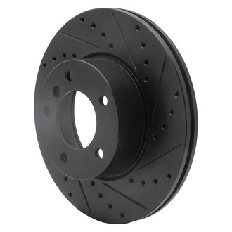 R1 Concepts® - eLINE™ Drilled and Slotted 1-Piece Front Passenger Side Brake Rotor