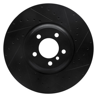 R1 Concepts® - eLINE™ Drilled and Slotted 1-Piece Front Passenger Side Brake Rotor