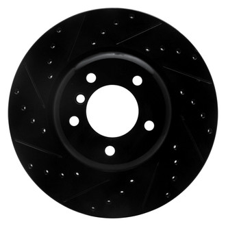 R1 Concepts® - eLINE™ Drilled and Slotted 1-Piece Front Driver Side Brake Rotor