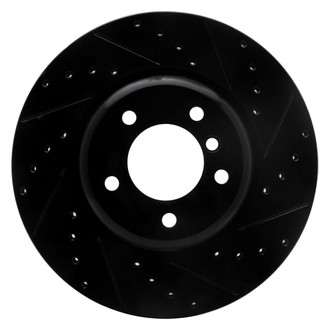 R1 Concepts® - eLINE™ Drilled and Slotted 1-Piece Front Passenger Side Brake Rotor