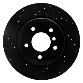 R1 Concepts® - eLINE™ Drilled and Slotted 1-Piece Rear Driver Side Brake Rotor