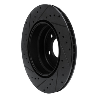 R1 Concepts® - eLINE™ Drilled and Slotted 1-Piece Rear Passenger Side Brake Rotor