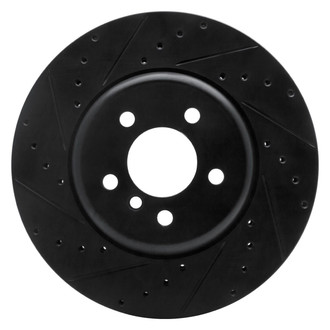 R1 Concepts® - eLINE™ Drilled and Slotted 1-Piece Front Driver Side Brake Rotor