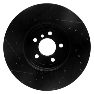 R1 Concepts® - eLINE™ Drilled and Slotted 1-Piece Front Passenger Side Brake Rotor