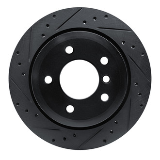 R1 Concepts® - eLINE™ Drilled and Slotted 1-Piece Rear Driver Side Brake Rotor