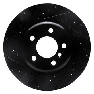 R1 Concepts® - eLINE™ Drilled and Slotted 1-Piece Front Driver Side Brake Rotor