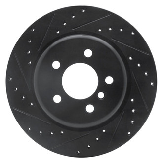 R1 Concepts® - eLINE™ Drilled and Slotted 1-Piece Rear Driver Side Brake Rotor